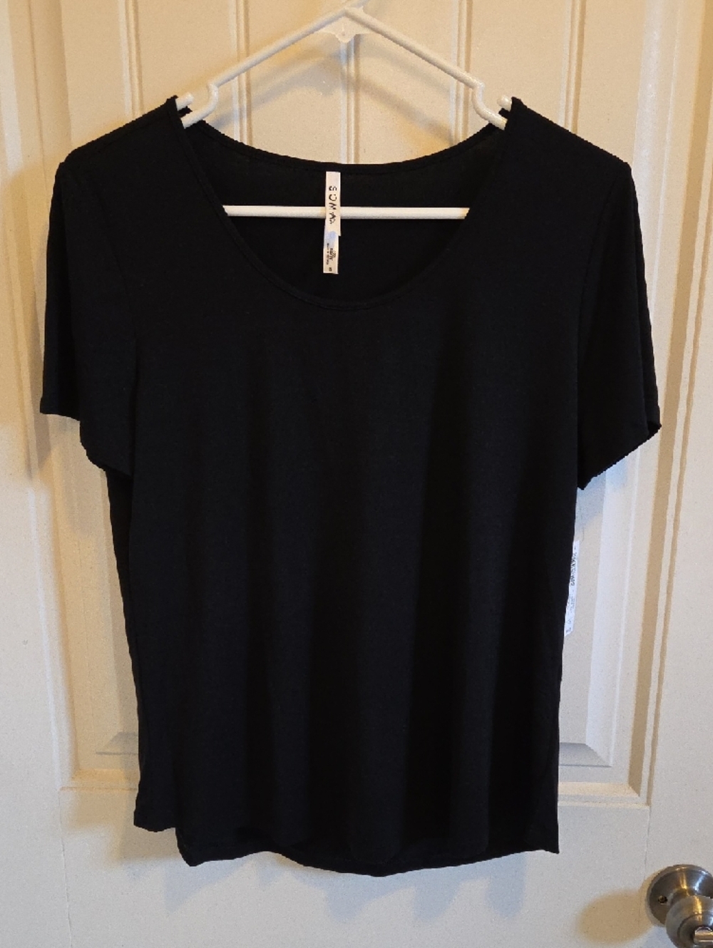 NWT Soma Black Cool Nights Short-Sleeve Crewneck Tee - Picture 3 of 5
